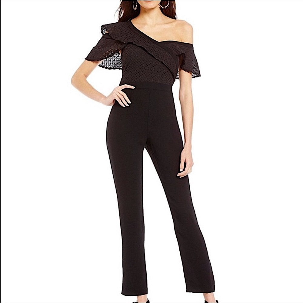 GIANNI BINI: NWT Shake It Up Off-ShoulderJumpsuit - Size Medium